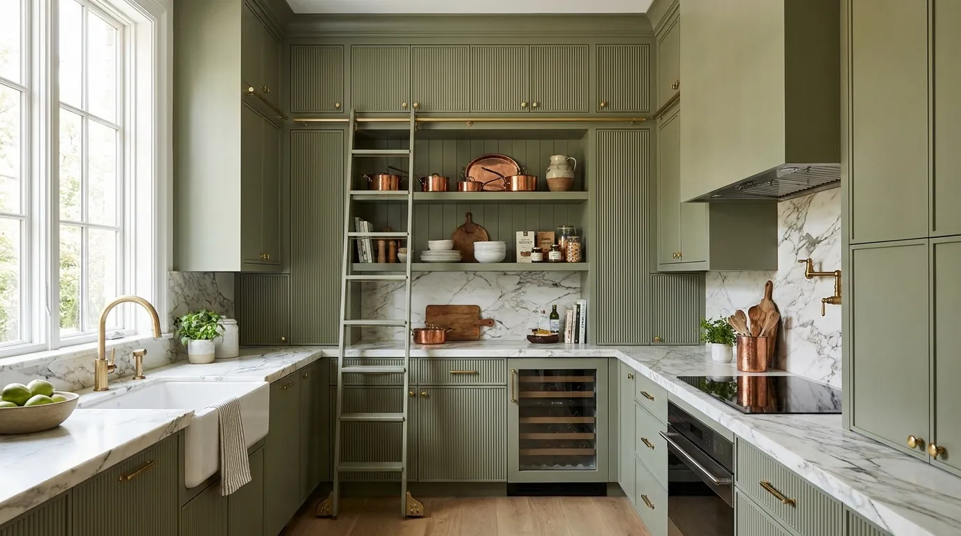 Sage Green Butler's Pantry